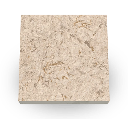 granite counter swatch in sand tones