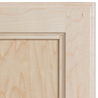 corner swatch of a maple cabinet door in breckenridge