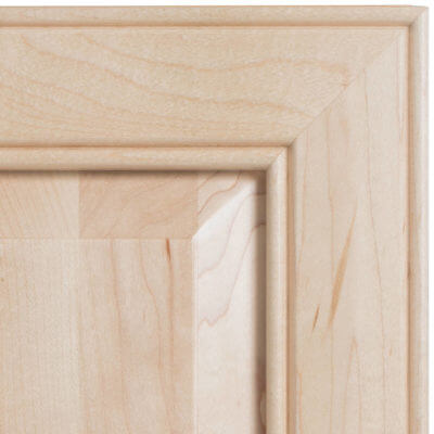 corner swatch of a maple cabinet door in danbury