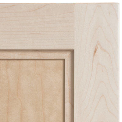 corner swatch of a maple cabinet door in heritage