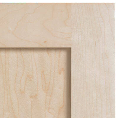 Swatch of a maple shaker cabinet style
